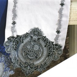 Fiore Özel Dantelli Runner Gri