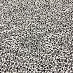 Gri Mozaik Poplin Kumaş