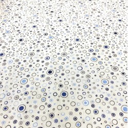 Mavi Gri Puantiye Poplin Kumaş Mavi Gri Puantiye Poplin Kumaş