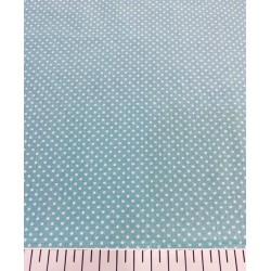 Turkuaz Puantiye Poplin Kumaş Turkuaz Puantiye Poplin Kumaş