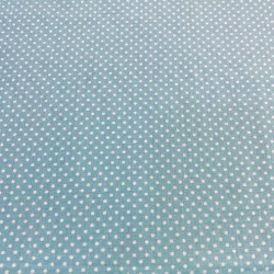 Turkuaz Puantiye Poplin Kumaş Turkuaz Puantiye Poplin Kumaş