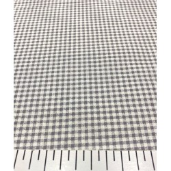 Gri Küçük Pötikare Poplin Kumaş