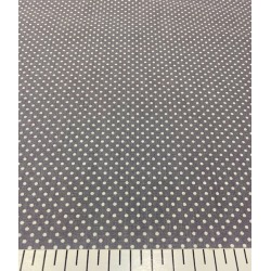 Gri Beyaz Nokta Poplin Kumaş Gri Beyaz Nokta Poplin Kumaş