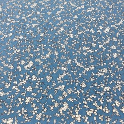 Petrol Çiçek Poplin Kumaş Petrol Çiçek Poplin Kumaş