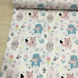 Ayı Rakun Poplin Kumaş