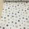 Beyaz Yıldızlar Poplin Kumaş