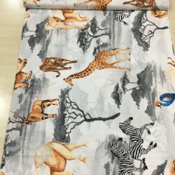 Gri Safari Poplin Kumaş