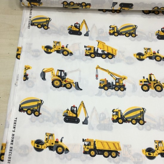 İş Makineli Poplin Kumaş