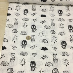 Kara Orman Poplin Kumaş