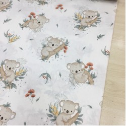 Koala Bej Poplin Kumaş