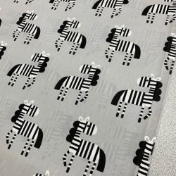 Çizgili Zebra Poplin Kumaş Çizgili Zebra Poplin Kumaş