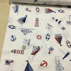 Deniz Feneri Poplin Kumaş