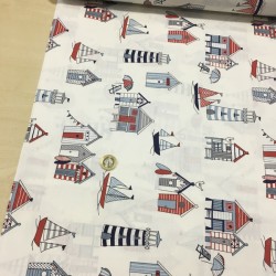 Deniz Feneri Lacivert Poplin Kumaş