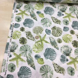 Deniz Kabuğu Yeşil Poplin Kumaş