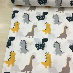 Dinazorlar Sarı Poplin Kumaş