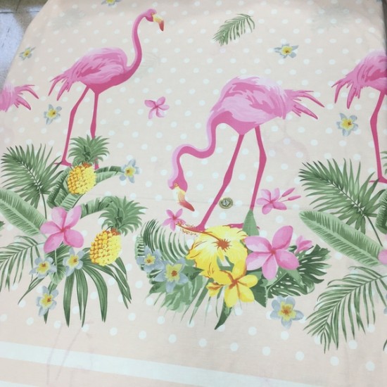 Flamingolar Poplin Kumaş