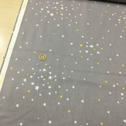 Galaksi Gri Poplin Kumaş