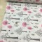 Minik Ağaçlar Pembe Poplin Kumaş