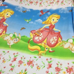 Sincaplı Kız Poplin Kumaş