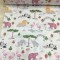 Fuşya Zoo Desen Poplin Kumaş