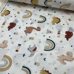 Camelia Pudra Dinolar Poplin Kumaş