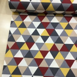 Bordo Üçgenler Duck Bezi