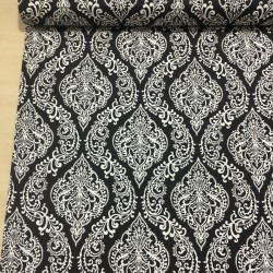 Damask Siyah Duck Bezi