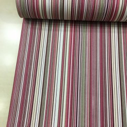 İnce Çizgiler Bordo Duck Bezi