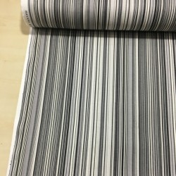 İnce Çizgiler Gri Duck Bezi