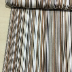 İnce Çizgiler Kahverengi Duck Bezi