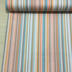 İnce Çizgiler Renkli Duck Bezi