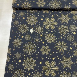 Siyah Gold Kar Tanesi Duck Bezi