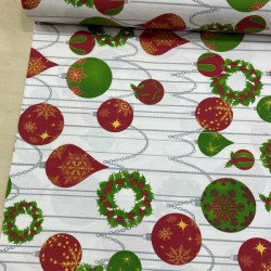 Kırmızı Yeşil Toplar Duck Bezi