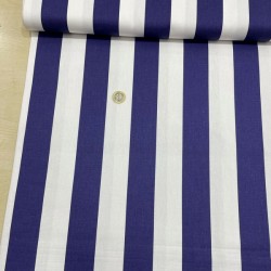 Beyaz Lacivert Çizgi Duck Bezi