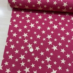 Bordo Gold Yıldızlar Duck Bezi