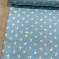 Turkuaz Yıldız Duck Bezi