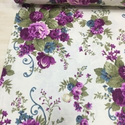 Mor Sarmaşık Güller Duck Bezi