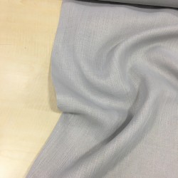 Simli Açık Gri Gardenya Kumaş