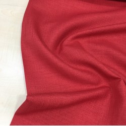 Simli Kırmızı Gardenya Kumaş