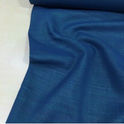 Simli Koyu İndigo Gardenya Kumaş