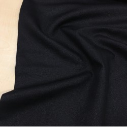 Simli Siyah Gardenya Kumaş