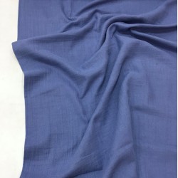 İki Kat İndigo Müslin Kumaş