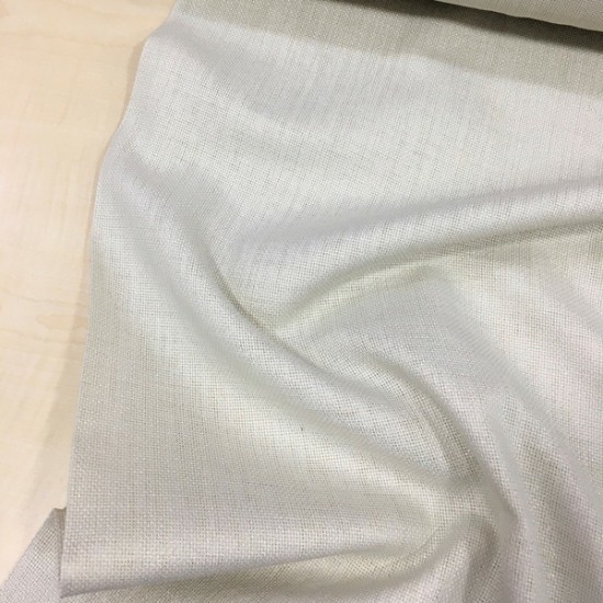 Simli Kum Beji Linen Keten Kumaş