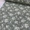 Faal Kır Çiçeği Yeşil Poplin Kumaş