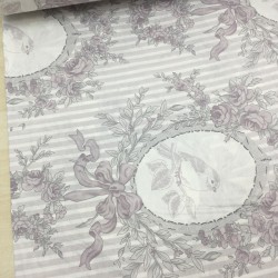 Gri Aynalı Serçe Poplin Kumaş