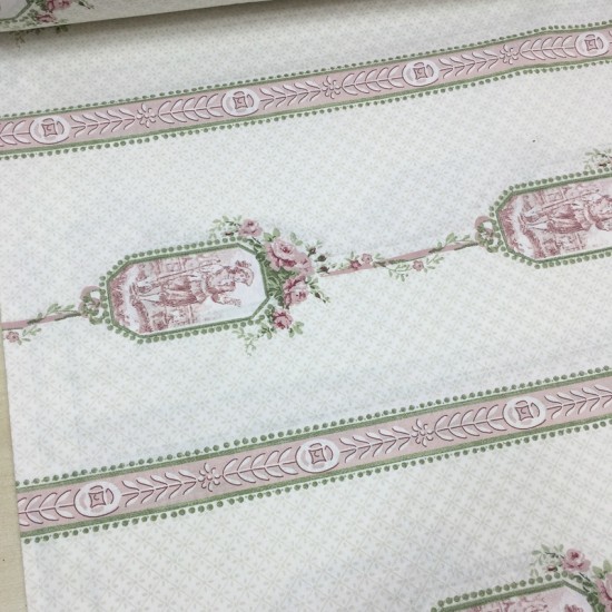 Gül Kurusu Mini Tablo Poplin Kumaş