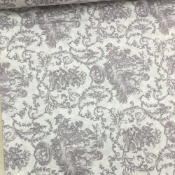 Gümüş Melekler Poplin Kumaş