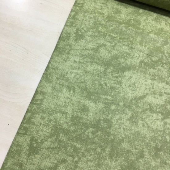 Mermer Kına Yeşili Poplin Kumaş