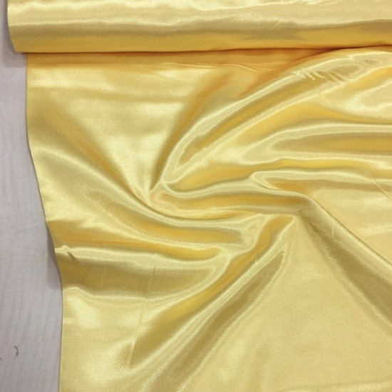 Koyu Sarı Parlak Pamuk Saten