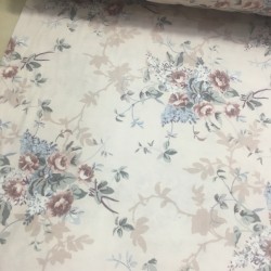 Tekins Mavi Yapraklar Pazen Kumaş